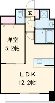 クロノス48練兵町の間取り画像