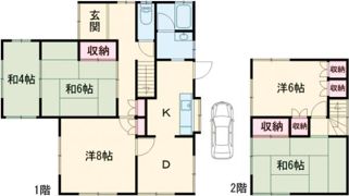 つつじが丘北9番町91戸建の間取り画像