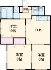 ハイツ大野の間取り画像