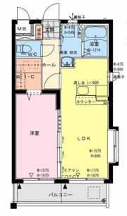 ル レーヴBの間取り画像