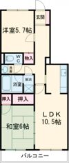 タウンコート駅南の間取り画像
