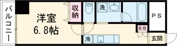Pablo観音本町Ⅱの間取り画像