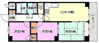 レジデンス清水ヶ丘の間取り画像