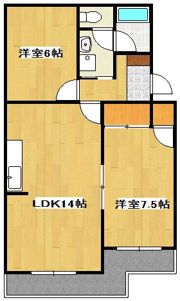 スカイシャトウ城山Ⅰの間取り画像