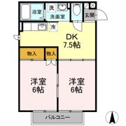 ソレアード定西の間取り画像