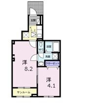 オランジュ・ウエストの間取り画像