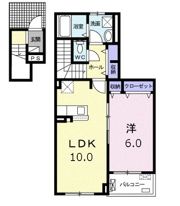オランジュ・ウエストの間取り画像