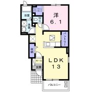 アップルハウス Bの間取り画像