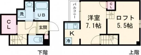 ADC久留米カーサの間取り画像