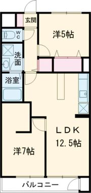 グリーンヒル見和1号棟の間取り画像