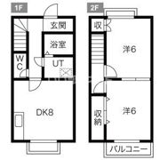 LAVENDERⅡC棟の間取り画像