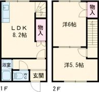 コーポHERO亀田港の間取り画像