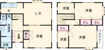 北水口S戸建貸家(キタミヨグチエスコダテ)の間取り画像