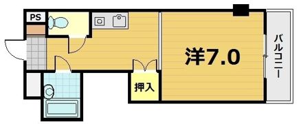フレーヴァー深草Ⅱの間取り画像