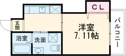 シュクル堺の間取り画像