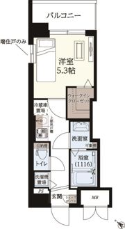 ギャラクシー南福岡駅前の間取り画像