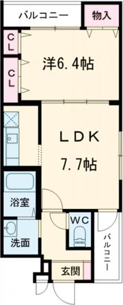 フジパレス瑞光Ⅱ番館の間取り画像