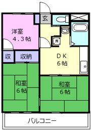 エイトマンションの間取り画像