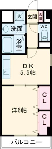 キューヴの間取り画像