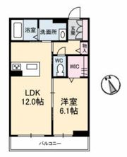 グランベレオ西新涯の間取り画像