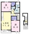 ライフ ライズBの間取り画像