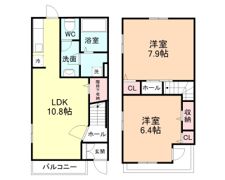 ベルローズ B棟の間取り画像