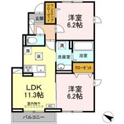 ヴェルジェBの間取り画像