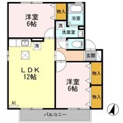 ヴィラージュ本郷 Bの間取り画像
