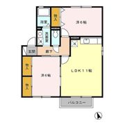 セジュールシャンスⅡ B棟の間取り画像