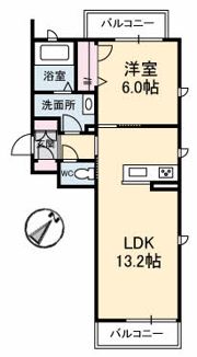 シャーメゾンタウン倉敷運動公園前 D棟の間取り画像