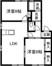 コスモBの間取り画像