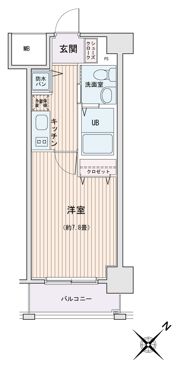 HF門前仲町レジデンスの間取り画像