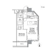 パークハビオ飯田橋の間取り画像