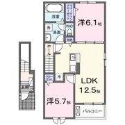 ポルテ ボヌールの間取り画像