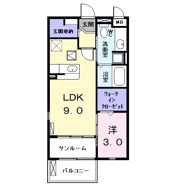 カサブランカ エフの間取り画像