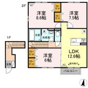 セジュールWIT Kの間取り画像