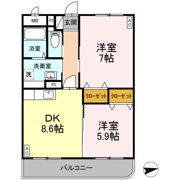 フジパレス皆生の間取り画像