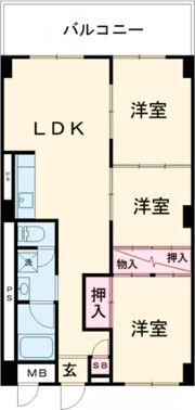 京成サンコーポ勝田台D棟の間取り画像