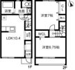 グラシア阿見 Aの間取り画像