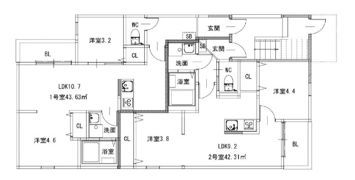リタリッチ姪浜南の間取り画像