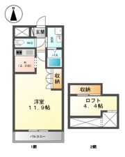クローバーハウスCの間取り画像