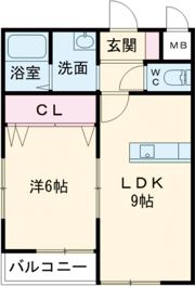 クラウディア香里ケ丘の間取り画像