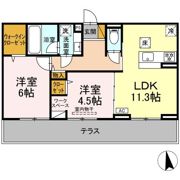 レクラン（L'ecrin）の間取り画像