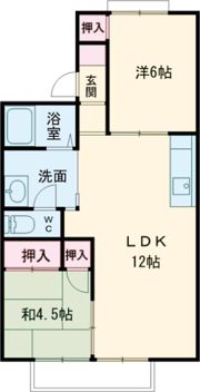 冬築タウン B棟の間取り画像