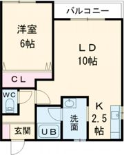 コーポすみれC棟の間取り画像
