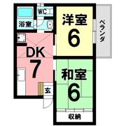 コーポ京町の間取り画像