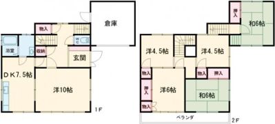 緑町1丁目貸家の間取り画像