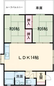 熊野コーポの間取り画像