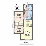 シャーメゾン京都旧二条の間取り画像
