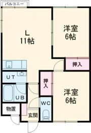 白石アパートの間取り画像